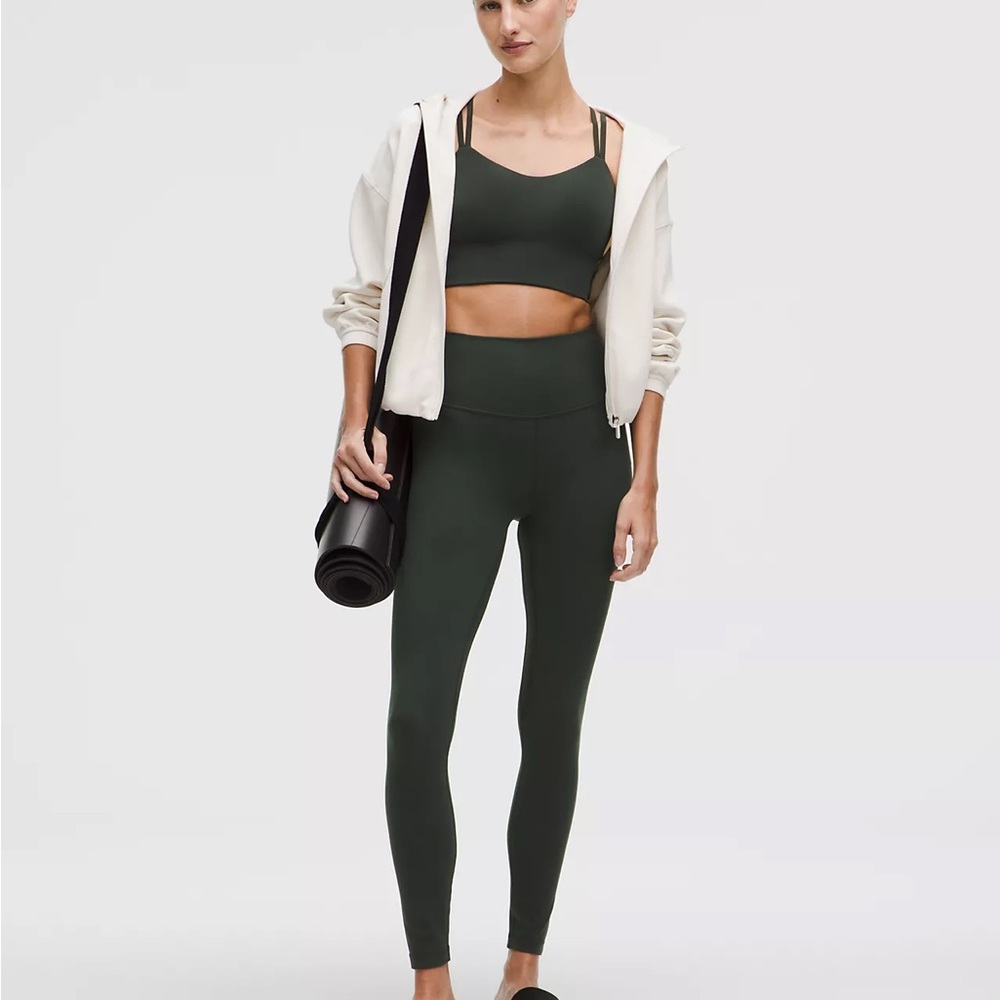 Lululemon Athletica rainforest Green Leggings 25”
